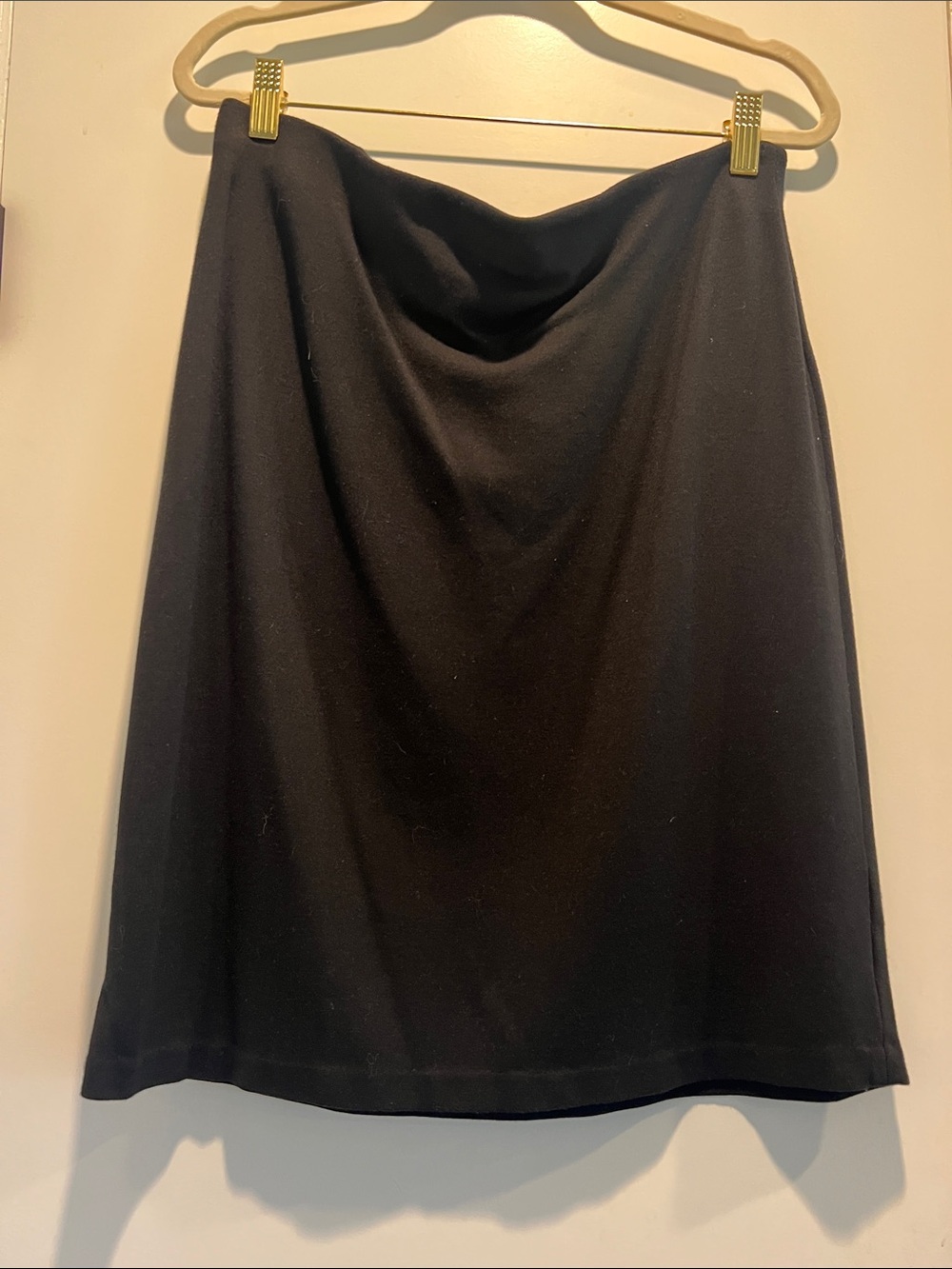 Philosophy Black pencil skirt with gold zipper